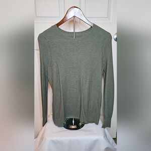GAP Green Textured Knit Crewneck Sweater - Size Medium
